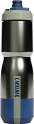 Camelbak Podium Insulated Steel 650ml Water Bottle, Chrome/Dark Blue