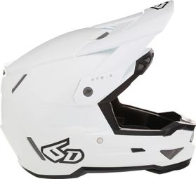 Casque Intégral 6D ATB-3 Solid Blanc
