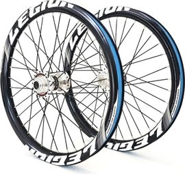 Paire de roues LEGION 20 x 1.75  | série ALUMINIUM 6061T6 | Noir