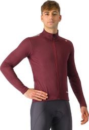 Castelli Espresso Air Bordeaux Long Sleeve Jacket