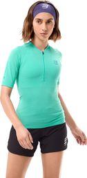 Compressport Trail Racing Postural korte mouwen shirt blauw dames