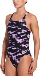 Nike Swim HydraStrong Asteroid Swoosh Purple Women's Swimsuit