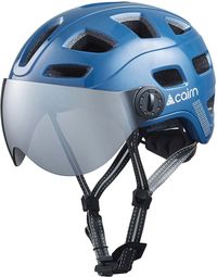Casque Cairn Quartz Visor LED USB Shiny / Bleu