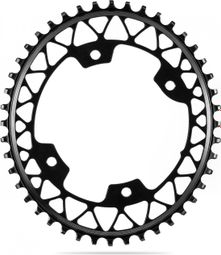 AbsoluteBlack Narrow Wide Oval Chainring Gravel 110/4 BCD 12 S Black