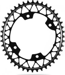 AbsoluteBlack Narrow Wide Oval Chainring Gravel 110/4 BCD 12 S Black