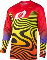 Camiseta de manga larga O'neal Element Nova roja para niño