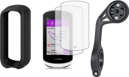 Pack Accessoires Garmin Edge Explore 2 (2 écran de protections + Housse + Support déporté XL optimisé Explore 2)