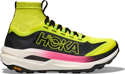 Hoka Tecton X 3 Yellow/Black/Rose Women's Trail Shoes