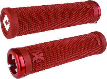 Coppia di manopole Odi Ruffian XL V2.1 135 mm Rosso / Bianco