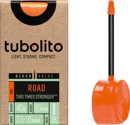 Chambre à Air Tubolito Tubo-Road 700 mm Presta 80 mm (Valve Noire)