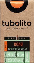 Tubolito Tubo-Road binnenband 700 mm Presta 80 mm (zwart ventiel)