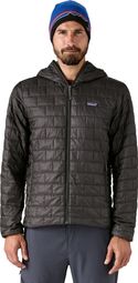 Patagonia Nano Puff Hoody Daunenjacke für Herren, schwarz