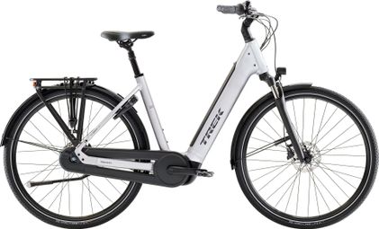 Vélo de Ville Électrique Trek District+ 3 N7 540 LS Shimano Nexus 7V 540 Wh Bosch 60 Nm 700 mm Argent Lunar 2027