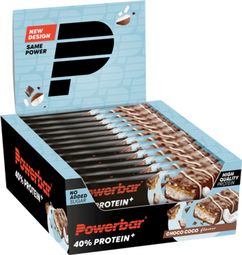Protein Bar 40% + Crisps (12x40g) - Powerbar - Chocolat Noix De Coco - Barres Protéinées