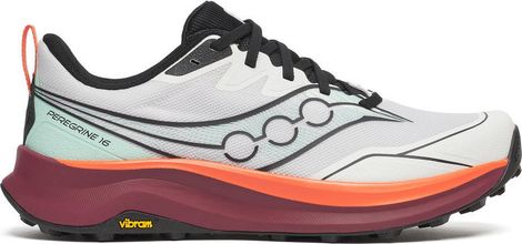 Chaussures Trail Saucony Peregrine 16 Blanc/Rouge Homme