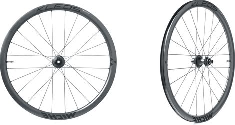 Paar Miche Kleos RD DX 36-36 Tubeless 700 Disc Laufräder | 12x100mm | 12x142mm | Centerlock