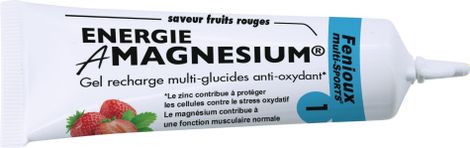 Gel énergétique Fenioux Multi-Sports Amagnésium Energie Antioxydant Fruits rouges - 35g