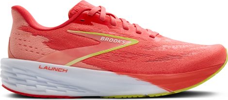 Chaussures Running Brooks Launch 11 Corail/Jaune Femme