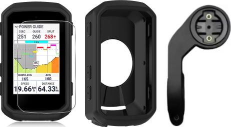 Pack complet Garmin Edge 850 / 550 – Verre trempé 9H + Etui silicone + Support