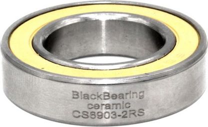 Black Bearing Ceramic 6903-2RS 17 x 30 x 7 mm