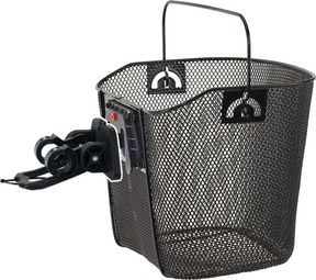 VENTURA Panier À Vélo Détachable Mighty Avec Fixation Sur Le Guidon - Noir