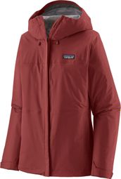 Chaqueta impermeable Patagonia Torrentshell 3L para mujer Rojo