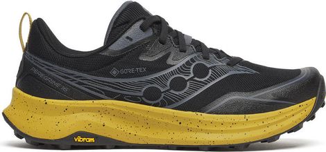 Zapatillas de trail Saucony Peregrine 16 GTX Negro/Amarillo Hombre