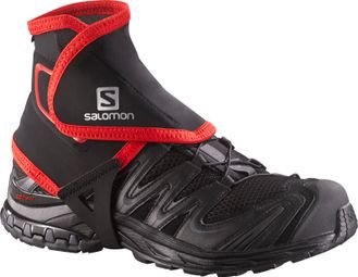 Guêtre haute SalomonTrail Noir Rouge