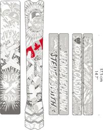 Alan bicycle Cadre Stickers - decals : Blanche. N.1
