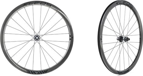 Par de Ruedas de Disco Miche Kleos DX 50-50 Tubeless 700 | 12x100mm | 12x142mm | Centerlock