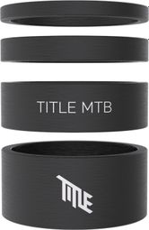 Carbon Headset Spacer Kit Title 1 1/8″ Black