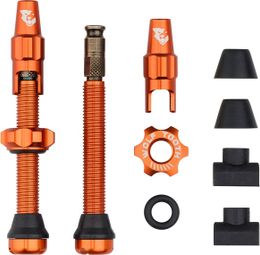 Wolf Tand Tubeless ventielen met Clik ventiel Oranje