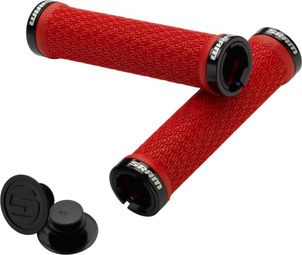 Sram Locking Griffe Rot mit Doppelklemmen und Endstopfen