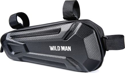 Sacoche de cadre WILD MAN vélo triangulaire étanche 1 8 L noire