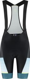 Cuissard Velo Avec Bretelless Rogelli Impress II Femme Noir/Bleu/Jaune