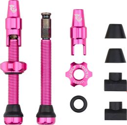 Wolf Tand Tubeless ventielen met Clik ventiel Roze
