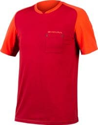 Maglietta Endura GV500 Foyle rosso ruggine