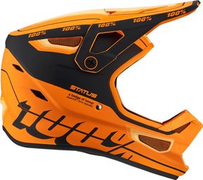 Integralhelm 100% Status Caltec Orange / Schwarz