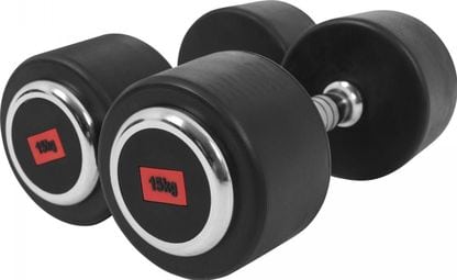 Haltères ronds Gorilla Sports PRO - De 2 5 à 50 KG - Poids : 30 KG (2 x 15 KG)