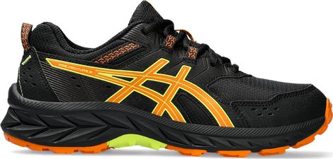 Asics Pre Venture 9 GS Black Orange Children's Trail Shoes