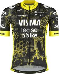Visma Team Short-Sleeve Jersey | Lease a Bike The Architect TDF26 Black/Yellow Kids'