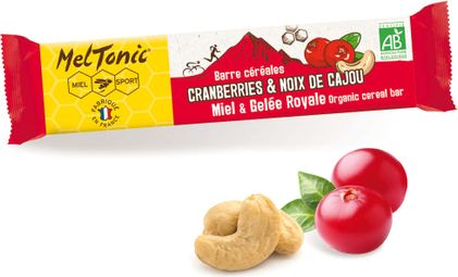 Meltonic Organic Cereal Cranberries & Hazelnuts Energy Bar 30g