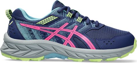 Chaussures de Trail Asics Gel-Venture 9 GS Bleu Rose Vert Enfant