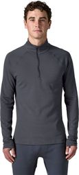 Patagonia Capilene Midweight Zip-Neck Base Layer, Gray, Men's