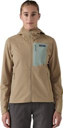 Women's Fleece Patagonia R1 CrossStrata Hoody Grey