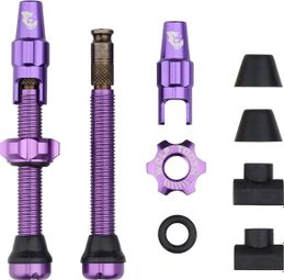 Wolf Tand Tubeless ventielen met Clik ventiel Violet
