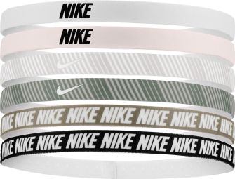 Mini Headbands (x6) Nike Flex Classic Printed Pink/Green