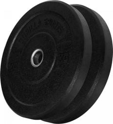 Poids disques olympiques Hi Temp avec absorbeur de chocs - Noir - De 2 5 kg à 25 kg - Poids : 30 KG (2 x 15 KG)