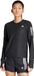 Maglia a maniche lunghe adidas Own The Run Donna Nero