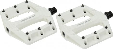 Paar Insight Thermoplastic DU Flat Pedals White
